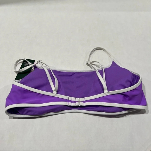 Wild Fable Color Block Purple White Bralette Bikini Top Women’s Size XL - Picture 2 of 6